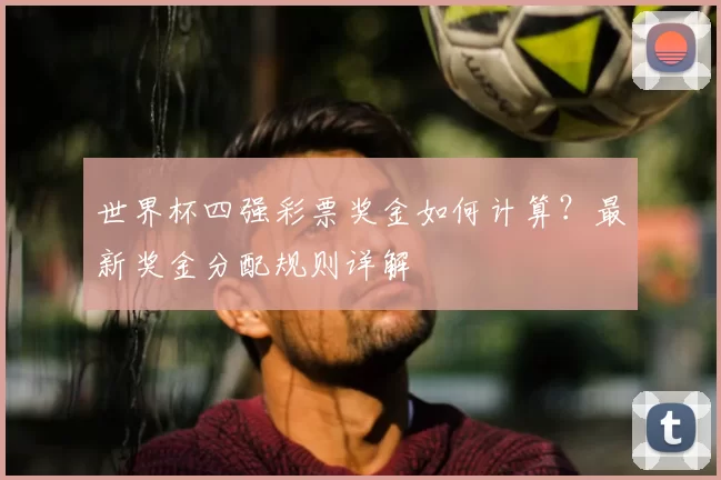 世界杯四强彩票奖金如何计算？最新奖金分配规则详解