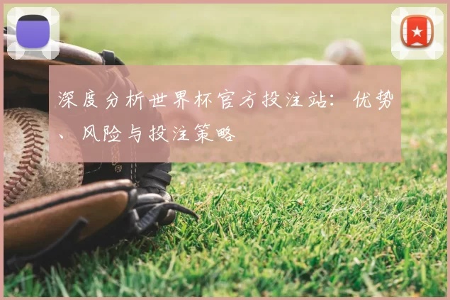 深度分析世界杯官方投注站:优势、风险与投注策略